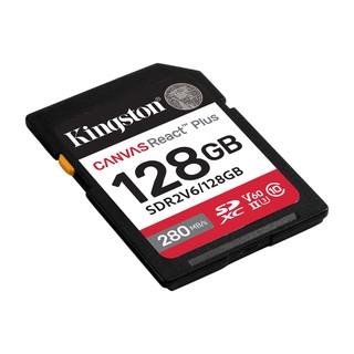 Kingston 金士頓 128GB Canvas React Plus SDXC UHS-II V60 U3 記憶卡