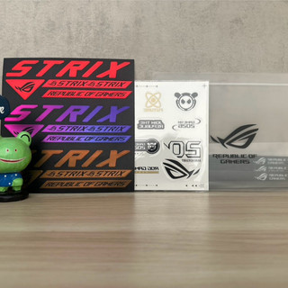 ASUS 華碩 ROG OMNI 貼紙+ROG束線帶+STRIX 貼紙 收藏組合