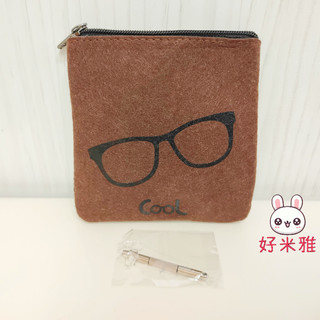 (全新) 大倉酷眼鏡 小收納袋 配件 鼻墊 螺絲 cool 拉鍊 收納包