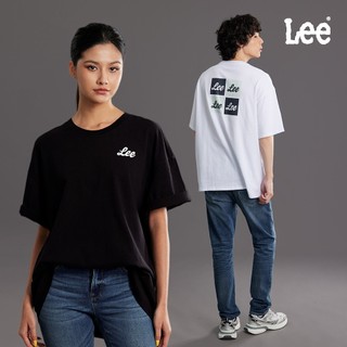 Lee 方格LOGO短T 男女適穿 黑 白 灰 LB602107
