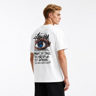 多色可選 Stussy OCULAR TEE 真理之眼獨眼塗鴉印花短T 美式復古眼球Logo圓領短袖T恤 短踢 男女同款