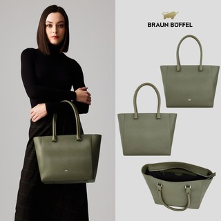 【BRAUN BUFFEL】依雅娜-A 大托特包-海藻綠(德國小金牛台灣總代理)/BF872-57-SP