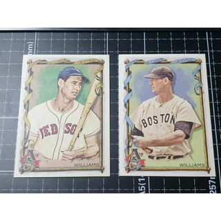 Ted Williams 四張一起賣，有Pristine銀亮、Stadium Club、Allen & Ginter