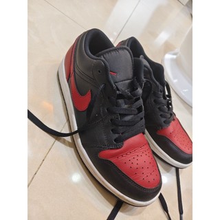 Nike Air Jordan 1 Low 黑紅低筒休閒鞋