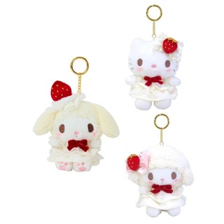 Sanrio 三麗鷗 草苺奶油蛋糕 造型玩偶吊飾- Hello Kitty/美樂蒂/彼安諾