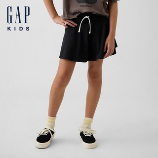 【Gap】兒童運動褲裙-黑色(912233)