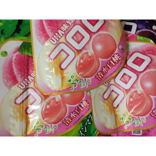 UHA 味覺糖 🍑白桃🍇葡萄 🌟甘露果汁軟糖🍋檸檬🍇葡萄☘️