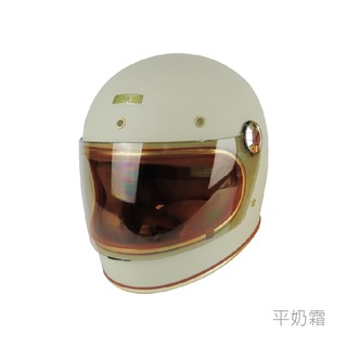 華泰 Ninja 安全帽 K-858 (涼感)全罩式樂高帽 素色 平奶霜 抗UV鏡片 涼感 全可拆洗 金屬排齒扣 全罩