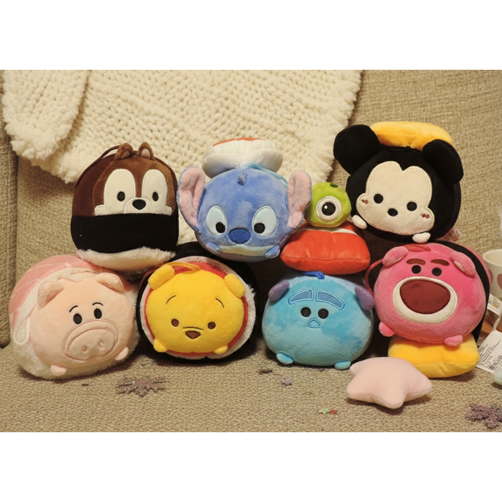 正版 迪士尼《6英吋》壽司系列 娃娃 角色 米奇 史迪奇 維尼 毛怪 奇奇 豬 熊抱哥