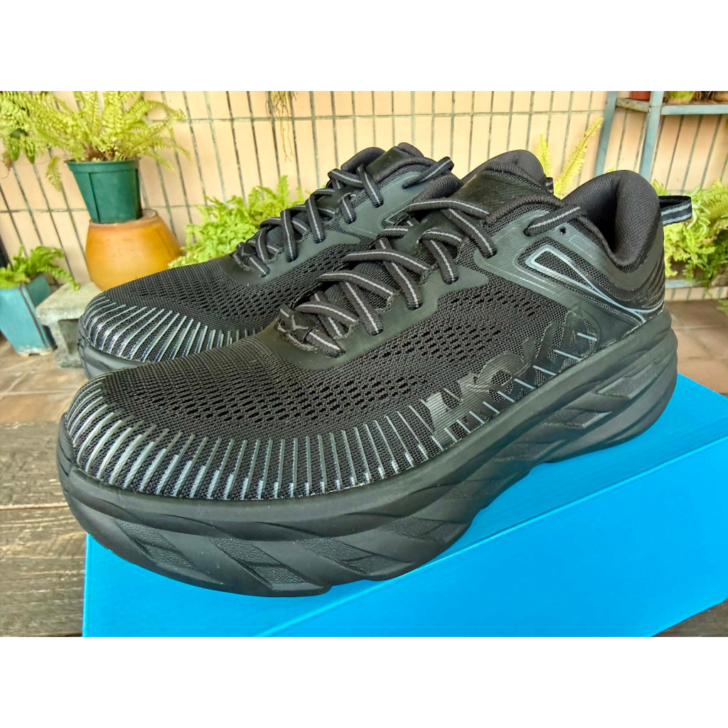 📢【全新現貨絕版商品US10.5】Hoka One One Bondi 7 全黑 黑魂  路跑鞋 跑鞋