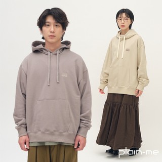 plain-me [OOPLM日常疊字LOGO] 長袖 大學TEE TEE 休閒上衣 帽T [OPM0018-261]