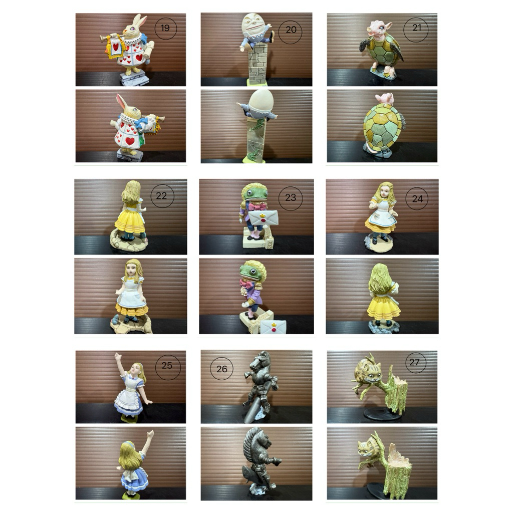 海洋堂 愛麗絲夢遊仙境 卡通 動漫 圖鑑 公仔 食玩