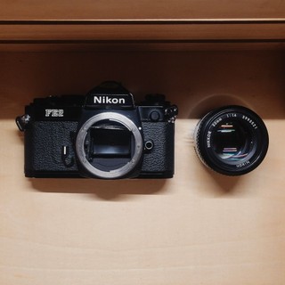 【我買你就買】功能正常 Nikon FE2 + Nikon 50mm f1.4 底片相機 膠卷相機 底片機 復古相機