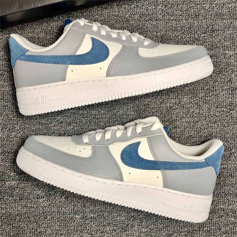 日本代購 Nike Air Force 1 07 Lv8 休閒鞋 麂皮  灰藍 男鞋 女鞋 HV1795-141
