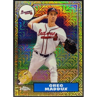球員卡 瘋狗 Greg Maddux 2022 Topps 1987 Chrome Silver Pack 亮面特卡