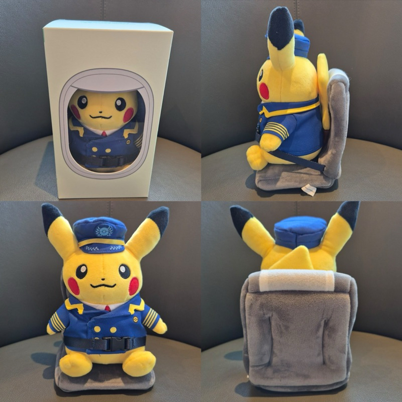 韓國 德威航空 限定 皮卡丘 機長娃娃 胖丁 吊飾