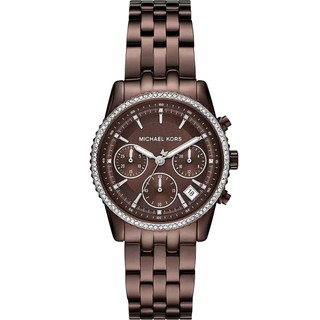 Michael Kors MK Bryant 晶鑽三眼計時女錶-35mm MK7559 開學季禮物