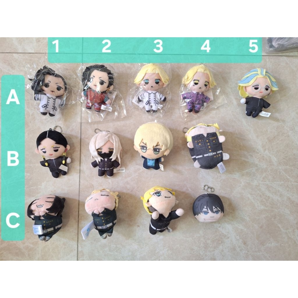 東京復仇者 娃娃 玩偶 努努 場地圭介 松野千冬 花垣武道 佐野萬次郎 灰谷龍膽 灰谷蘭 三途春千夜 乾青宗 九井一