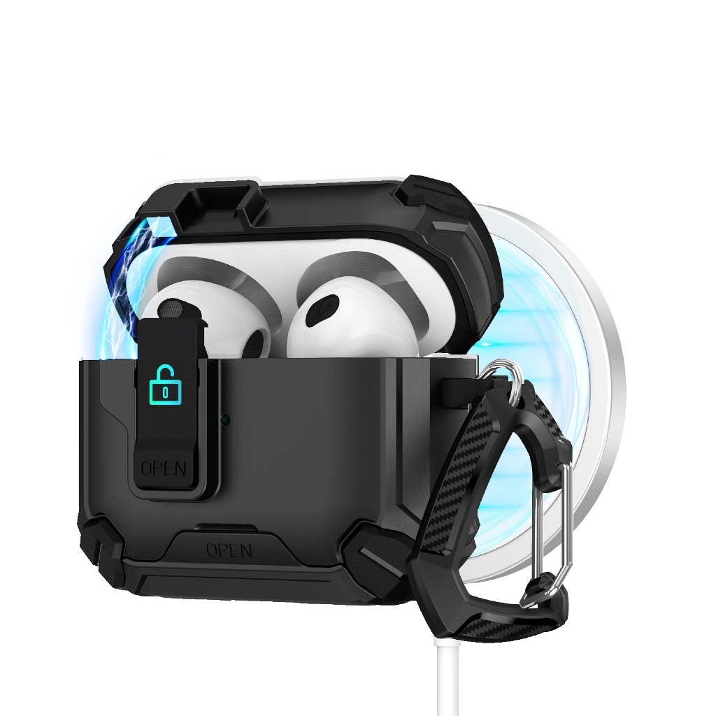 送透明殼 磁吸自動彈蓋 耳機保護套 適用 蘋果 AirPods pro 3 2 AirPods 4 3 2 1