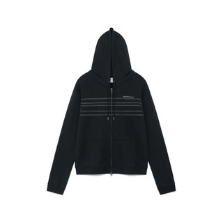TCM note hooded zip-up