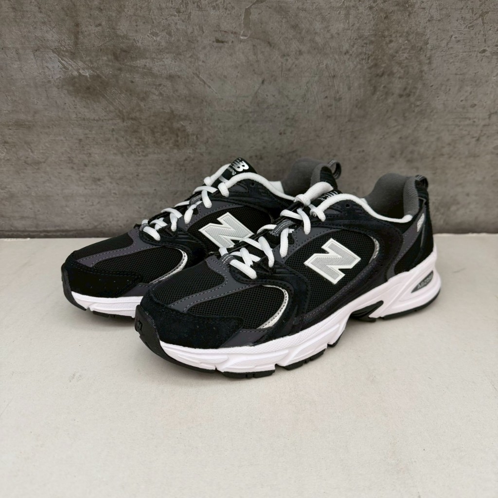『 SLW 』MR530CC 男女 NEW BALANCE 530系列 麂皮 休閒鞋 黑白色 62