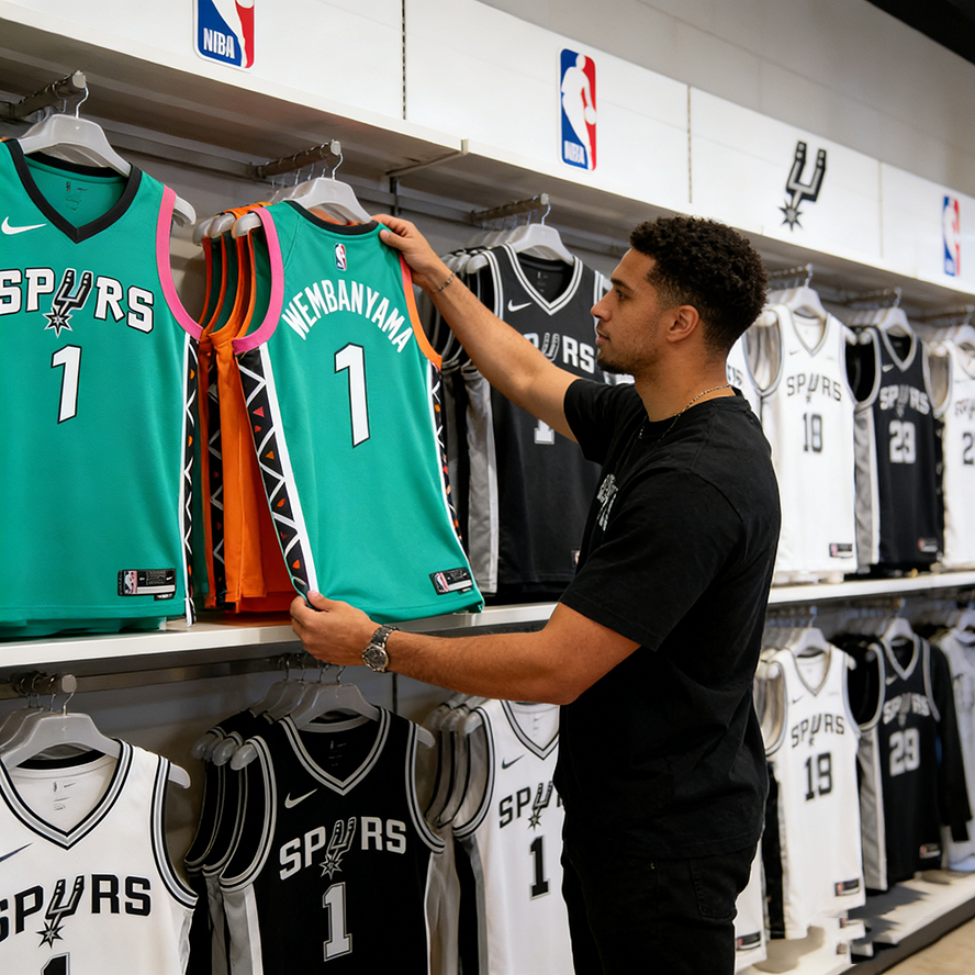 【DK精品】美版 26賽季新品 nba球衣 馬刺隊 合集 SW 球迷版 維克多·文班亞馬 男子 籃球 運動背心