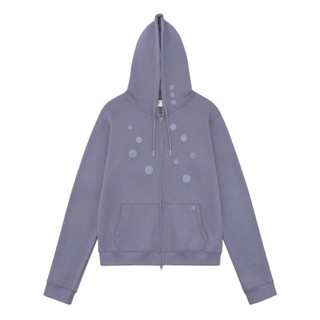 TCM dot hooded zip-up