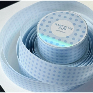 【湘湘小舖❤️】人生磁帶Lifetape｜BabyBlue野餐布·格紋波點·硫酸紙打底可書寫膠膠手帳