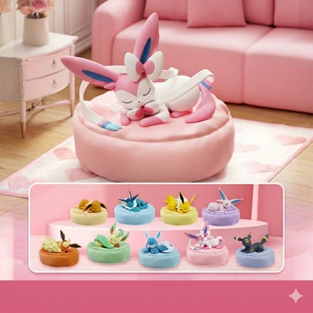 熱銷|正版)寶可夢 伊布們睡姿 伊布睡覺系列 伊布 睡姿 睡眠 擺件 盲盒 盒玩 一中盒