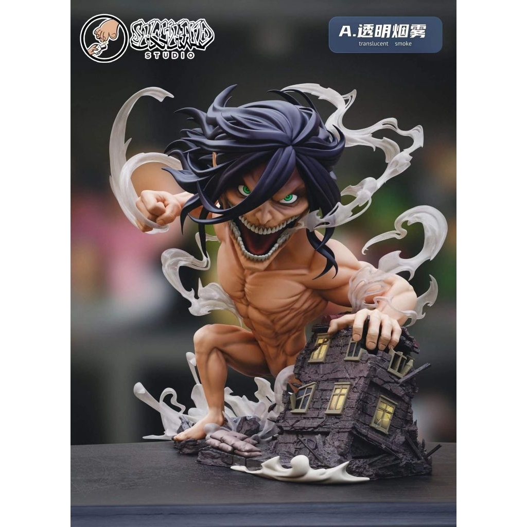 Showhand 工作室 進擊的巨人 GK 艾連·葉卡 艾倫耶格爾 進擊的巨人場景補全第一彈 (雙版本) 煙霧特效 正模