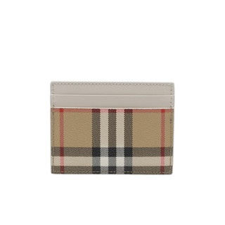 【ASCE精品代購】限時優惠 Burberry 米白色拼接格紋卡夾 巴寶莉
