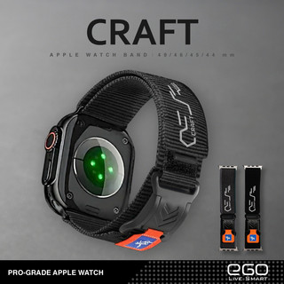 Apple Watch CRAFT反光橘標磁吸越野錶帶 12 11 10 9 SE 49 46 45 44 快扣 尼龍