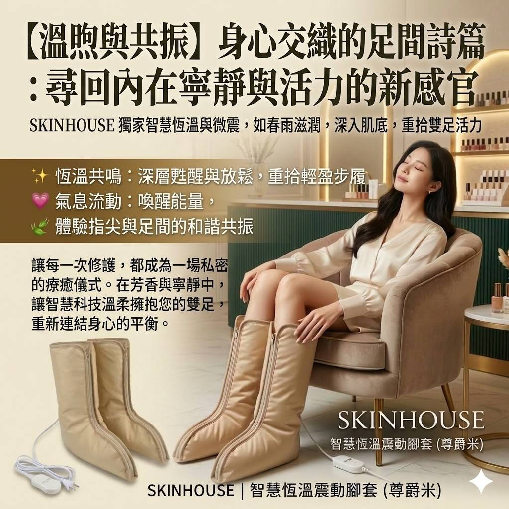 【現貨】足部深層保養足套 深層保養熱敷 美甲手部保養加熱套 電熱套 美甲保養加熱套 震動+熱敷