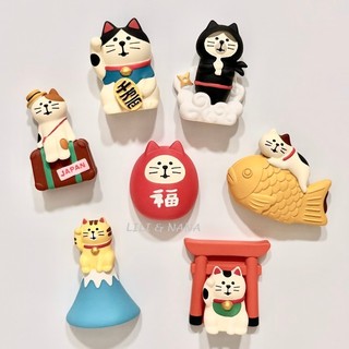 【現貨】日本進口 DECOLE 磁鐵 冰箱貼 達摩 招財貓 富士山 療癒小物 療癒擺飾 辦公室小物 交換禮物