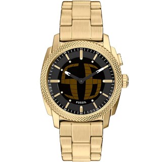 FOSSIL Machine Big Tic 限量復刻 雙顯示數位跳秒手錶-金/41mm FS6157 開學季禮物
