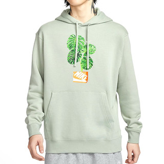 NIKE 帽T CLUB PULLOVER HOODIE 淺綠 盆栽 長袖 上衣 男 HQ2968-370