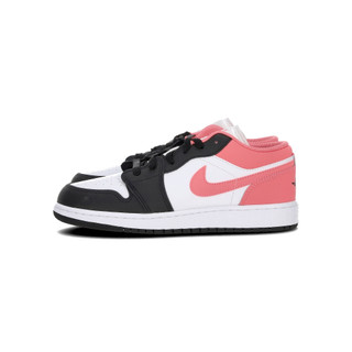 Nike Air Jordan 1 Low GS 大童 白黑粉色 AJ1 舒適 運動 休閒鞋 553560-025