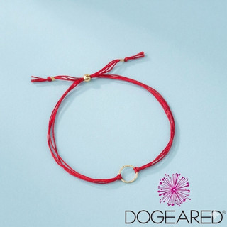 Dogeared Karma 閃亮圓滿圈手鍊 金墜紅線手鍊 附原廠盒