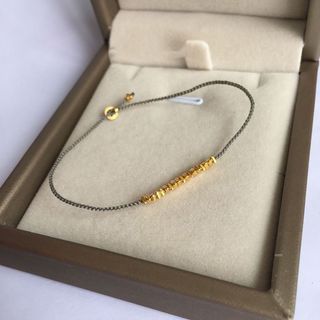 碎銀紅繩手鍊女 極細紅繩手鍊 好運手鍊 平安順遂 碎銀手鍊 紅繩手鍊 碎銀子手鍊