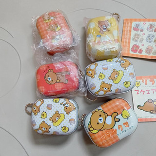 ᵕ̈ 顆顆｜全新轉售｜🧸 正版拉拉熊 Rilakkuma・復古迷你馬口鐵收納盒吊飾｜珠鍊無鏽 絕版扭蛋食玩