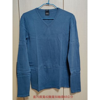 瑞士品牌 Strellson 經典V領美利奴羊毛衫/ 藍色