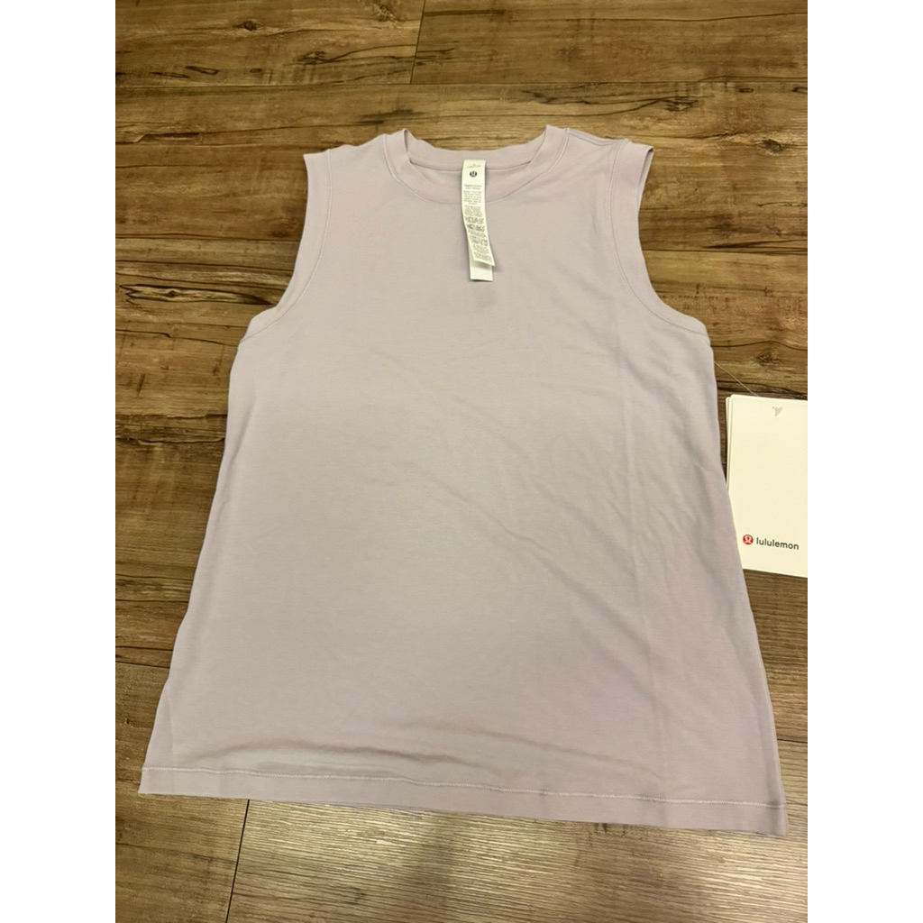 全新Lululemon tank0號粉紫色