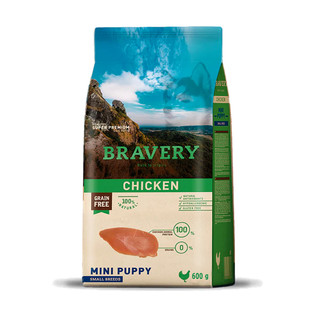【焙菲力 Bravery】西班牙無穀飼料(小型幼犬) 雞肉 600g 2kg