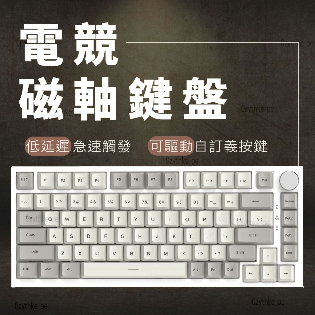 電競磁軸鍵盤 磁軸鍵盤 有旋鈕 電競機械鍵盤  電競鍵盤 有線機械鍵盤 PBT鍵帽 機械式鍵盤 RGB遊戲鍵盤