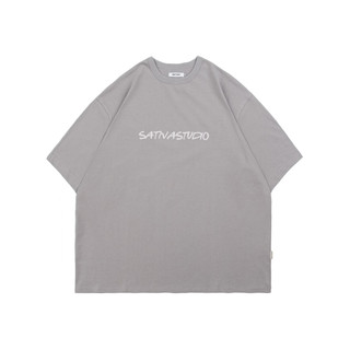 UPGRADE 台南實體店 T-01 "Simple" Tee 寬鬆 LOGO 短袖 深灰/淺灰
