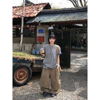 [ RENDERT_TW ] 🇰🇷韓國 SEAZ Gather 16數支高重量棉料 多線橫紋亨利領短袖T恤 復古古著