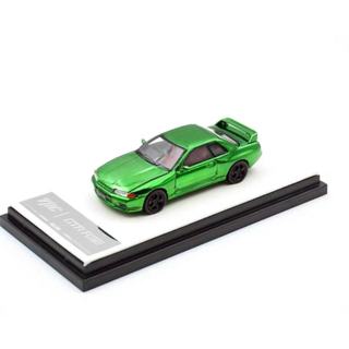 TPC 1/64 Nissan GTR R34 電鍍綠 碳纖維 引擎蓋可開 限量