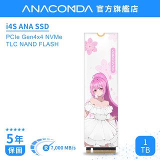 【PS5可用】巨蟒 SSD 1TB NVMe M.2 2280 Gen4x4 PCIe 固態硬碟｜I4S 安娜 ANA