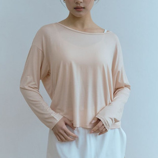 Somos_03｜初芽美背落肩瑜珈套衫 Effortless Pullover