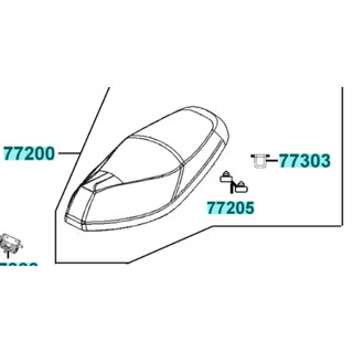 材料王⭐光陽 X GOING X-GOING 125 原廠 坐墊 座墊 椅墊 77200-AAC9-306-T02